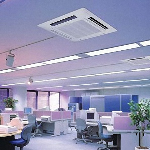 Кассетный четырех поточный блок (двух трубный)